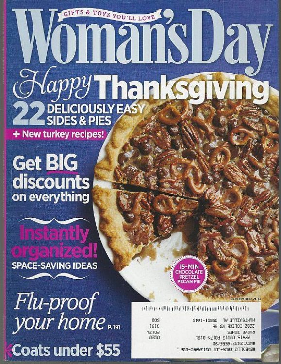 WOMAN'S DAY MAGAZINE NOVEMBER 2013