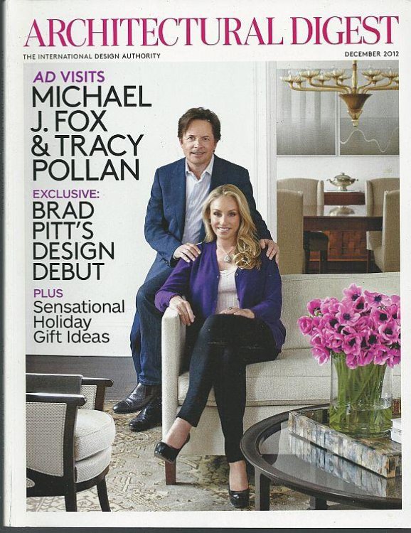 ARCHITECTURAL DIGEST MAGAZINE DECEMBER 2012
