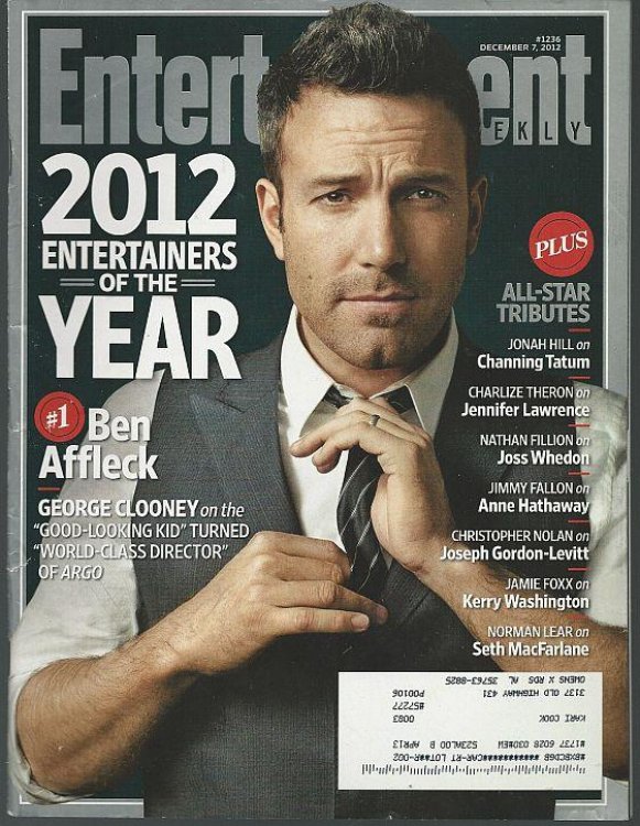 ENTERTAINMENT WEEKLY MAGAZINE DECEMBER 7, 2012