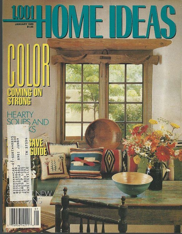 1001 HOME IDEAS MAGAZINE JANUARY 1989