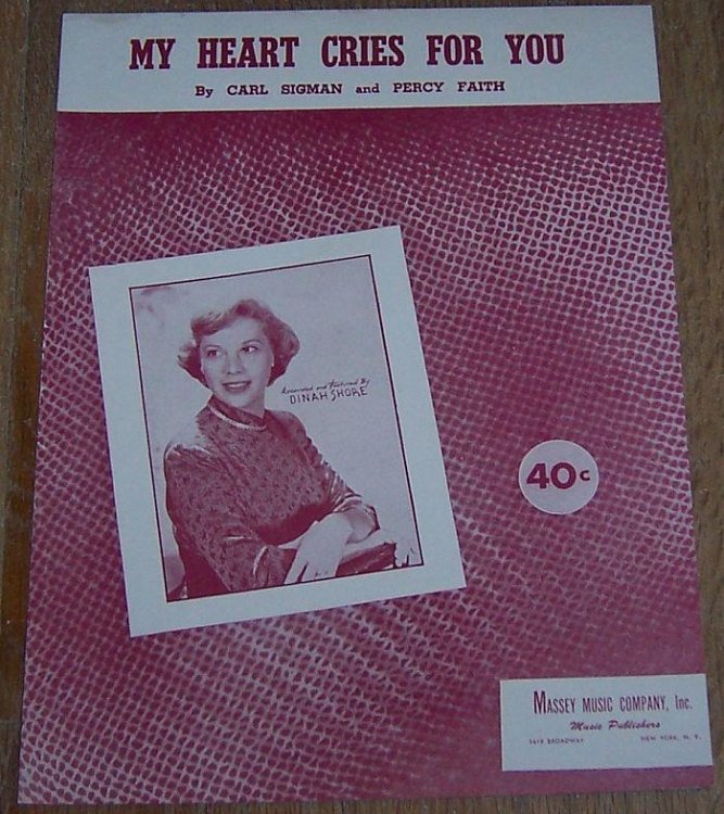 MY HEART CRIES FOR YOU