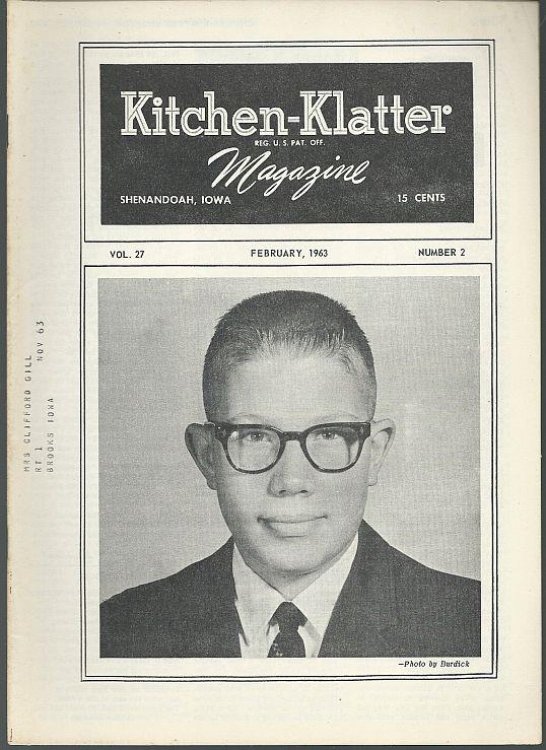KITCHEN KLATTER MAGAZINE FEBRUARY 1963