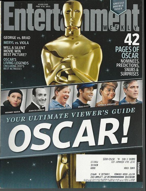 ENTERTAINMENT WEEKLY MAGAZINE FEBRUARY 3/10, 2012