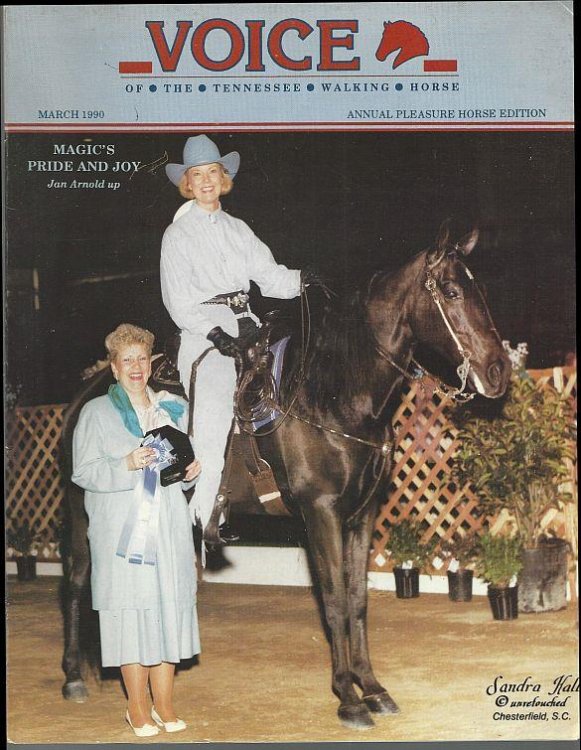VOICE OF THE TENNESSEE WALKING HORSE MAGAZINE MARCH 1990 Annual Pleasure Horse Edition