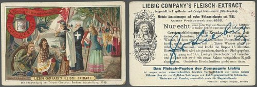 VICTORIAN TRADE CARD FOR LIEBIG COMPANY'S FLEISCH-EXTRACT WITH THEATER ALT-BERLIN
