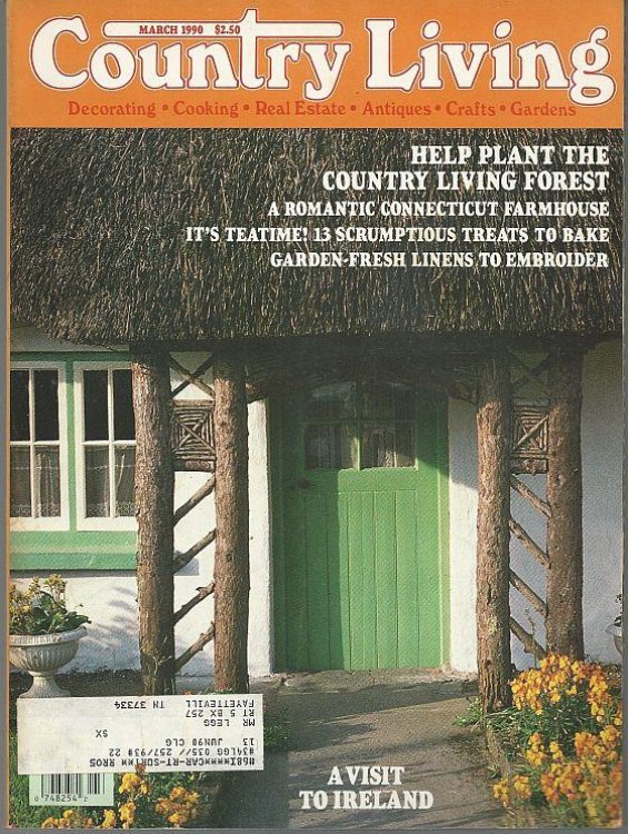 COUNTRY LIVING MAGAZINE MARCH 1990