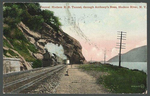 CENTRAL HUDSON R. R. TUNNEL, THROUGH ANTHONY'S NOSE, HUDSON RIVER, NEW YORK