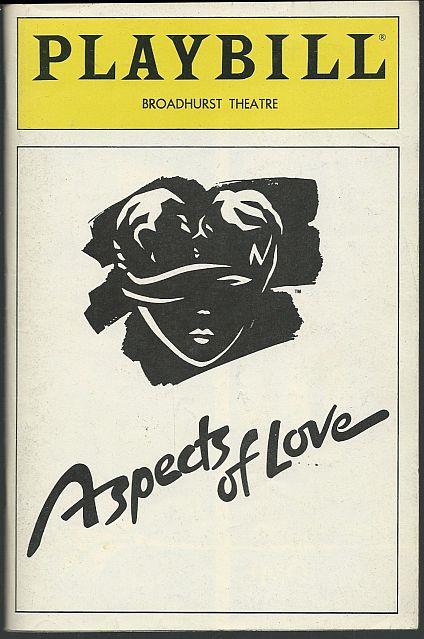 ASPECTS OF LOVE, BROADHURST THEATRE, DECEMBER 1990
