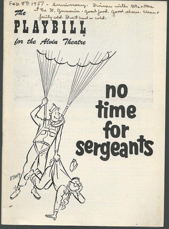 NO TIME FOR SERGEANTS, FEBRUARY 4, 1957