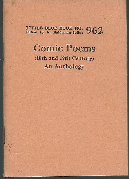 COMIC POEMS (18TH AND 19TH CENTURY) AN ANTHOLOGY