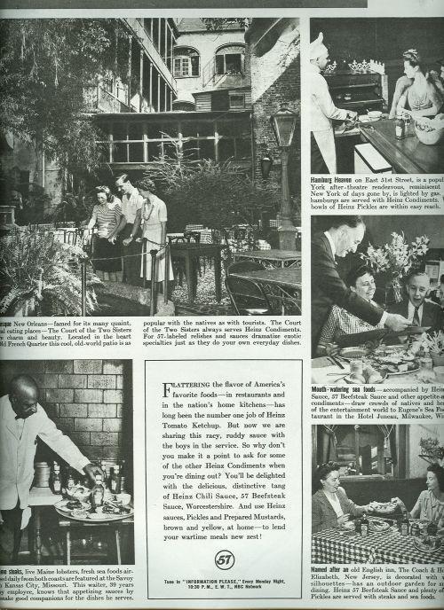 1943 MAGAZINE ADVERTISEMENT FOR HEINZ CONDIMENTS