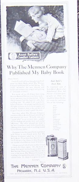 1921 LADIES HOME JOURNAL MENNEN TALCUM POWDER MAGAZINE ADVERTISEMENT