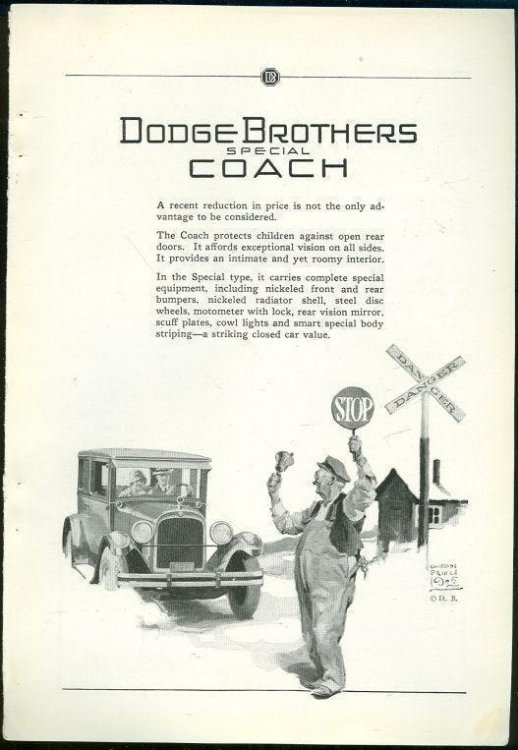 1925 NATIONAL GEOGRAPHIC DODGE BROTHERS MOTOR CARS MAGAZINE ADVERTISEMENT