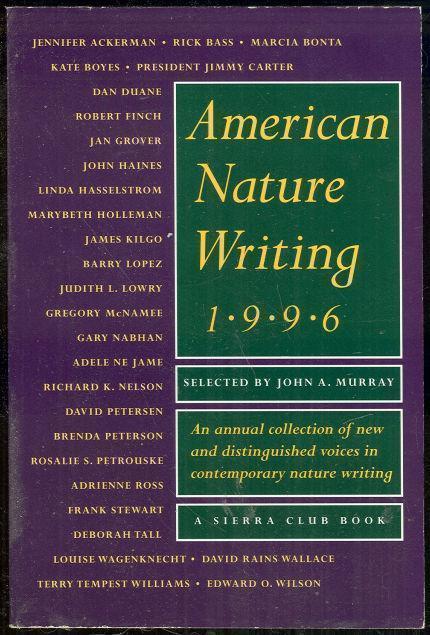 AMERICAN NATURE WRITING 1996