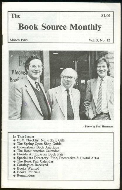 BOOK SOURCE MONTHLY MAGAZINE MARCH 1988