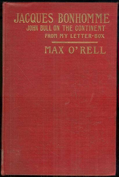 JACQUES BONHOMME John Bull on the Continent, from My Letter-Box