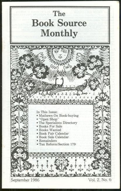 BOOK SOURCE MONTHLY MAGAZINE SEPTEMBER 1986