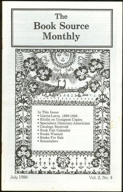 BOOK SOURCE MONTHLY MAGAZINE JULY 1986