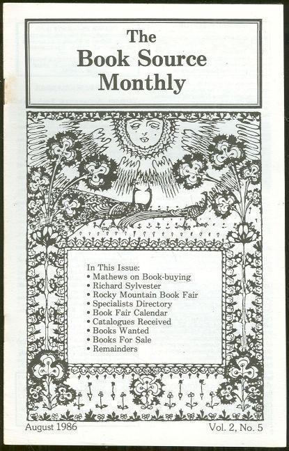 BOOK SOURCE MONTHLY MAGAZINE AUGUST 1986
