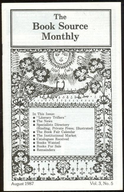 BOOK SOURCE MONTHLY MAGAZINE AUGUST 1987