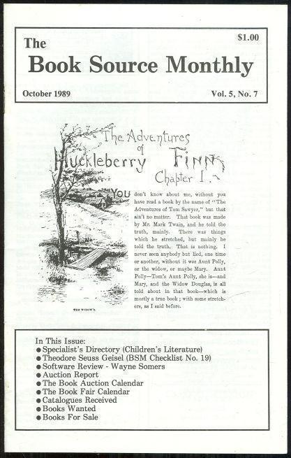 BOOK SOURCE MONTHLY MAGAZINE OCTOBER 1989