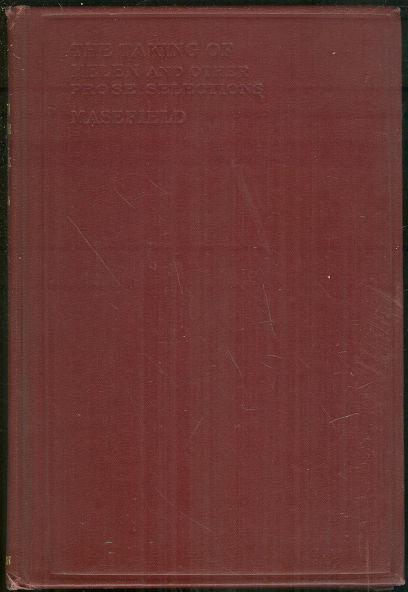 TAKING OF HELEN AND OTHER PROSE SELECTIONS