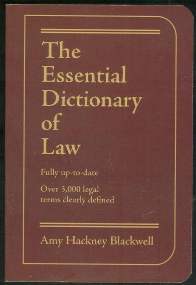 ESSENTIAL DICTIONARY OF LAW