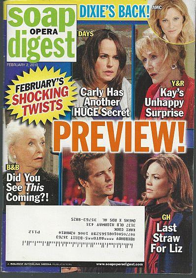 SOAP OPERA DIGEST FEBRUARY 2, 2010