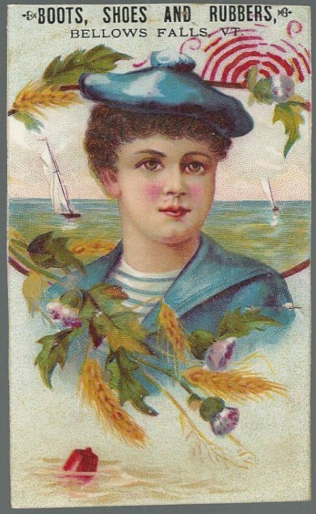 VICTORIAN TRADE CARD FOR BOOTS, SHOES AND RUBBERS