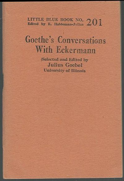 GOETHE'S CONVERSATIONS WITH ECKERMANN