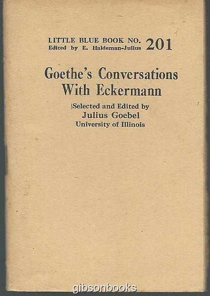 GOETHE'S CONVERSATIONS WITH ECKERMANN