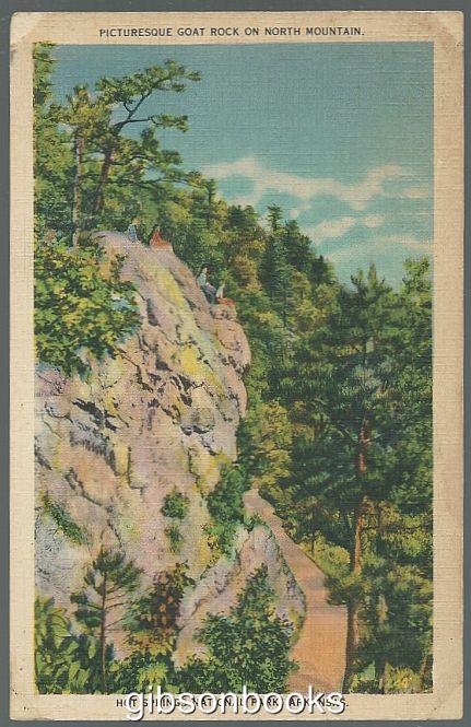 PICTURESQUE GOAT ROCK ON NORTH MOUNTAIN, HOT SPRINGS NATIONAL PARK, ARKANSAS