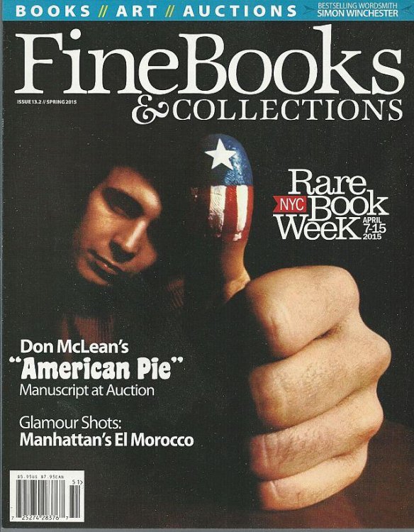FINE BOOKS AND COLLECTIONS MAGAZINE SPRING 2015