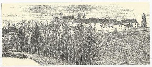 OVERSIZE POSTCARD REGENSBERG GASTHOF KRONE, SWITZERLAND
