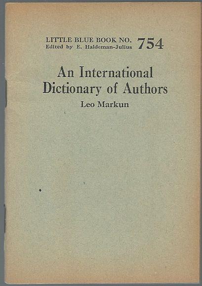 INTERNATIONAL DICTIONARY OF AUTHORS