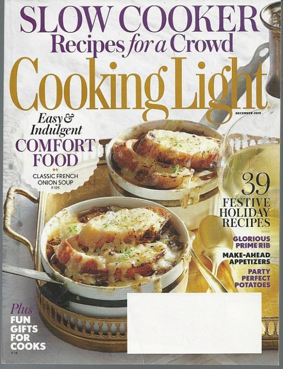 COOKING LIGHT MAGAZINE DECEMBER 2015