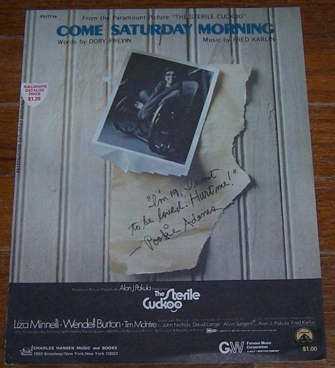 COME SATURDAY MORNING