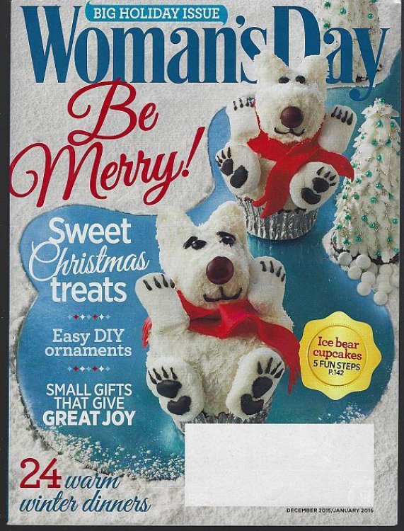 WOMAN'S DAY MAGAZINE DECEMBER 2015/JANUARY 2016