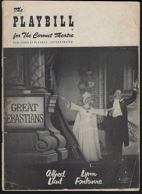 GREAT SEBASTIANS, CORONET THEATRE, MARCH 26, 1956