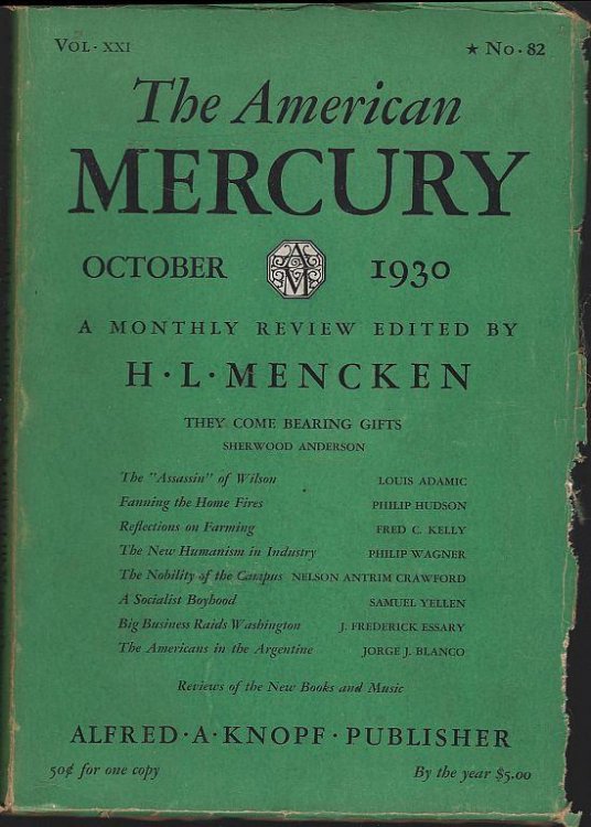 AMERICAN MERCURY MAGAZINE OCTOBER 1930