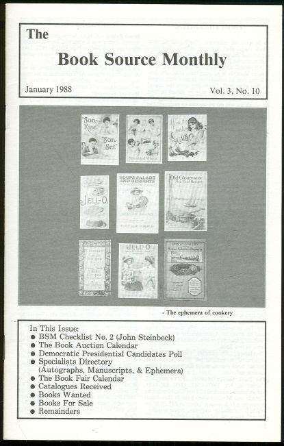 BOOK SOURCE MONTHLY MAGAZINE JANUARY 1988