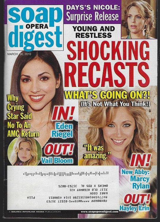 SOAP OPERA DIGEST MARCH 30, 2010