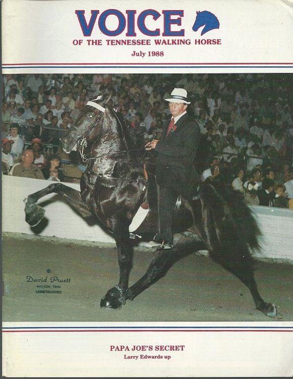 VOICE OF THE TENNESSEE WALKING HORSE MAGAZINE JULY 1988
