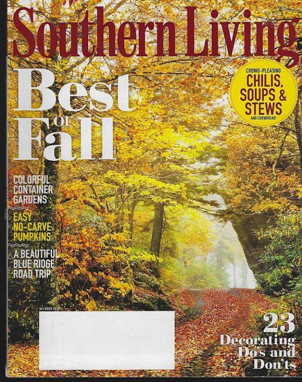 SOUTHERN LIVING MAGAZINE OCTOBER 2016