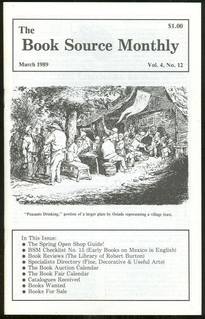 BOOK SOURCE MONTHLY MAGAZINE MARCH 1989