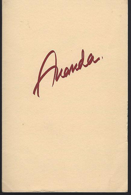 VINTAGE MENU FROM AUNDA RESTAURANT