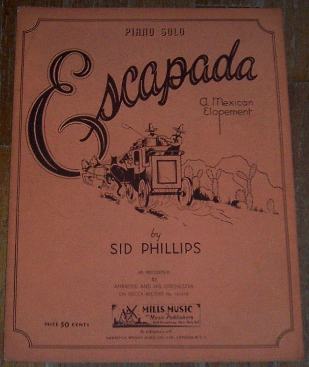 ESCAPADA A Mexican Elopment Piano Solo