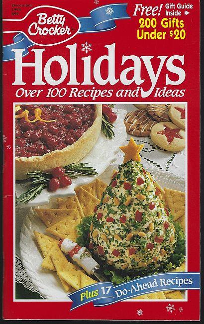 HOLIDAYS Over 100 Recipes and Ideas November 1994