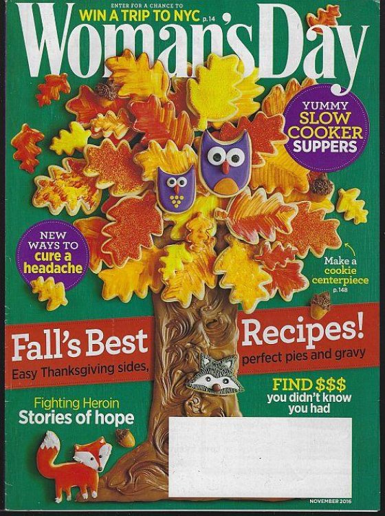 WOMAN'S DAY MAGAZINE NOVEMBER 2016