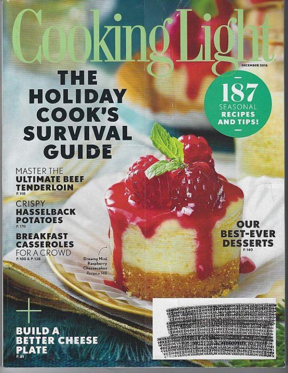 COOKING LIGHT MAGAZINE DECEMBER 2016